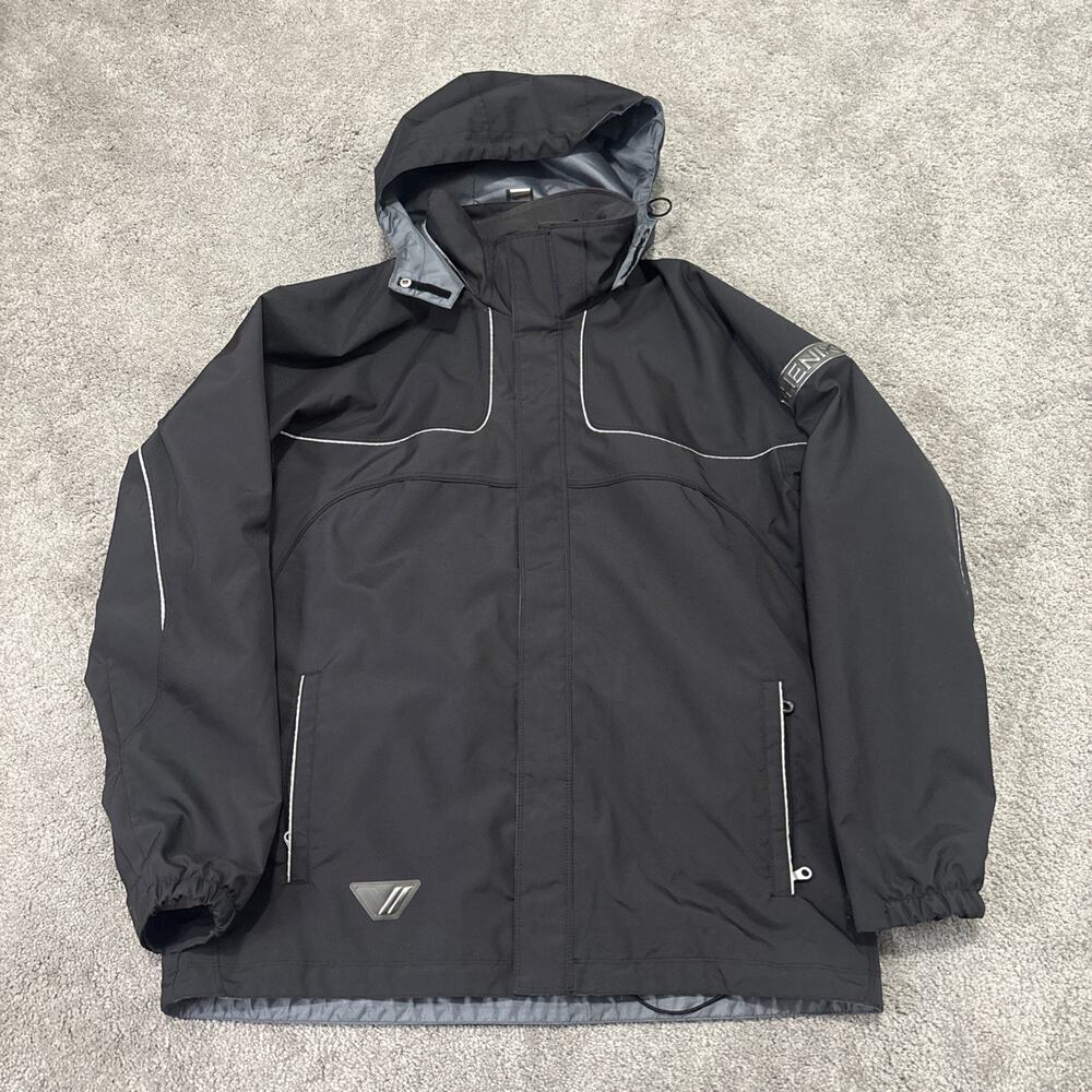 Phenix Sports Ski Jacket Hooded Dark Gray Size Large USA Germany